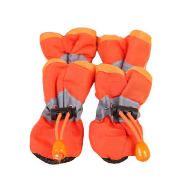 Tail & Paws™4-piece set of waterproof shoes for dogs and cats, anti-slip paw boots.